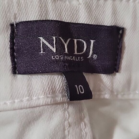 NYDJ Alina Convertible Ankle Jeans White Lift Tuck Technology Womens Size 8 Stre - Picture 7 of 8